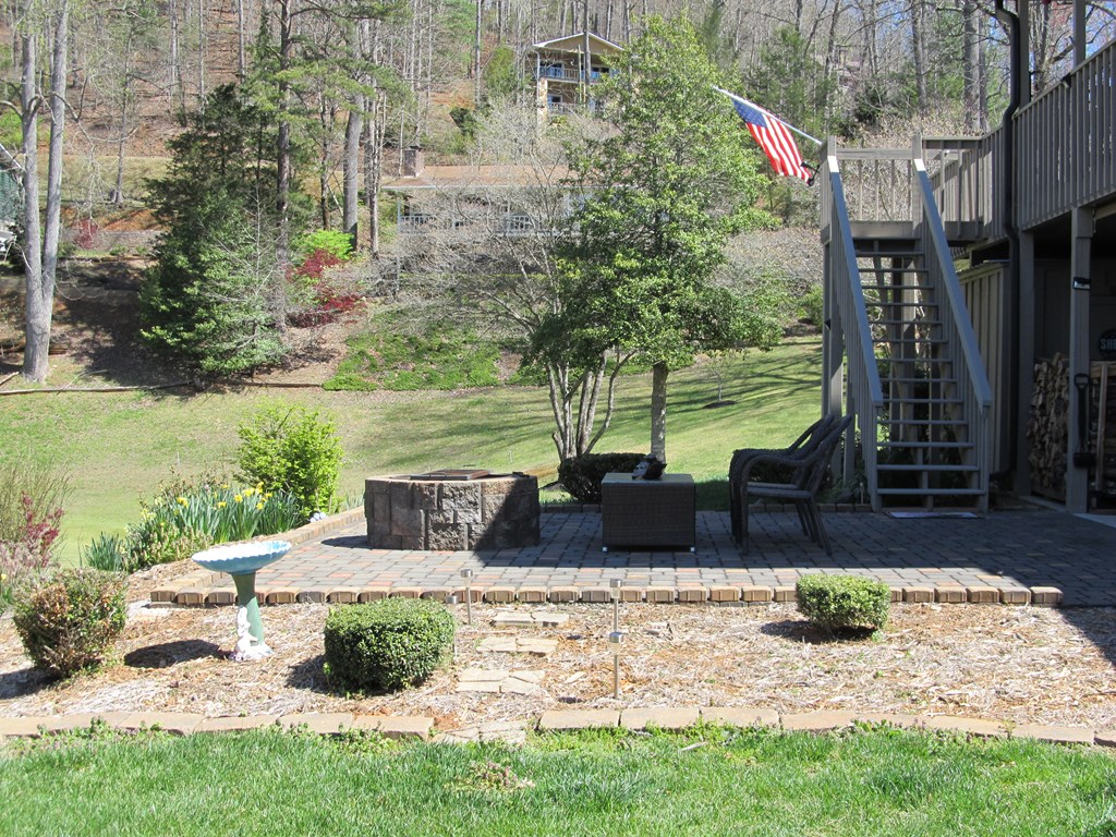 Lower level terrace and Firepit