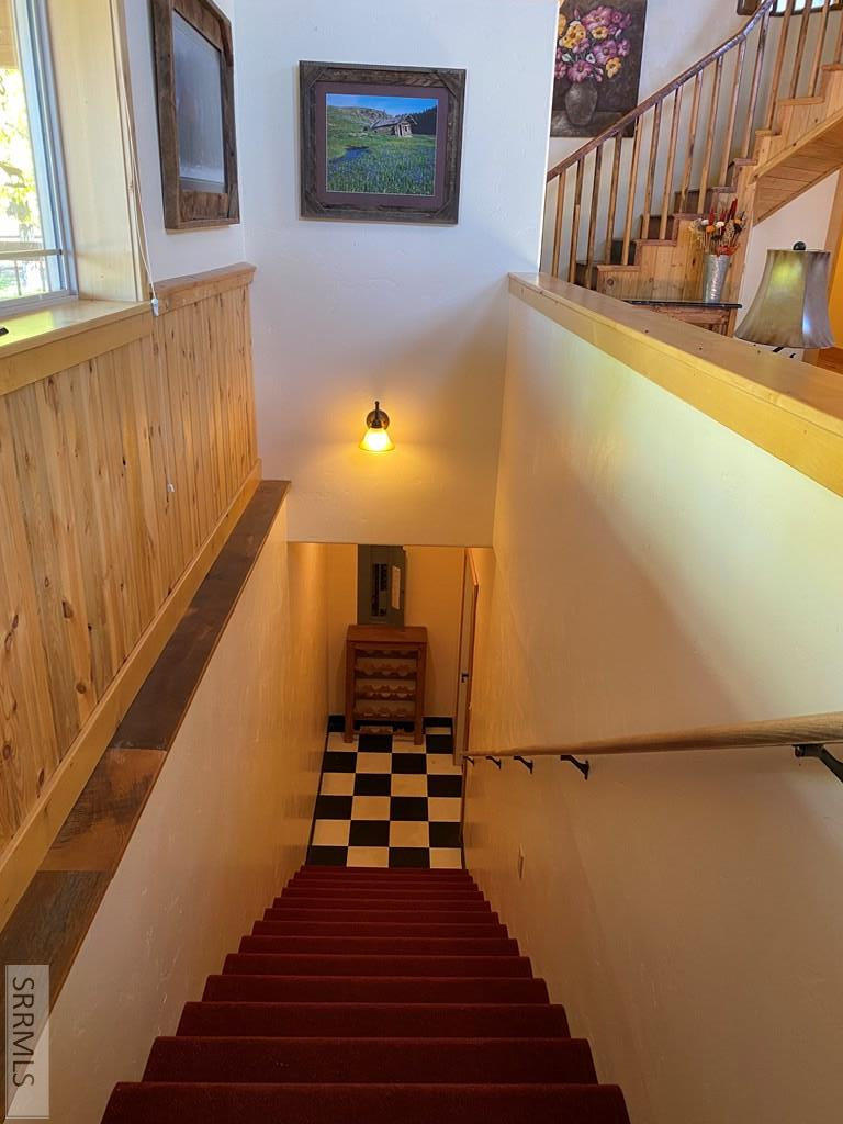 Stairs from main floor to basement
