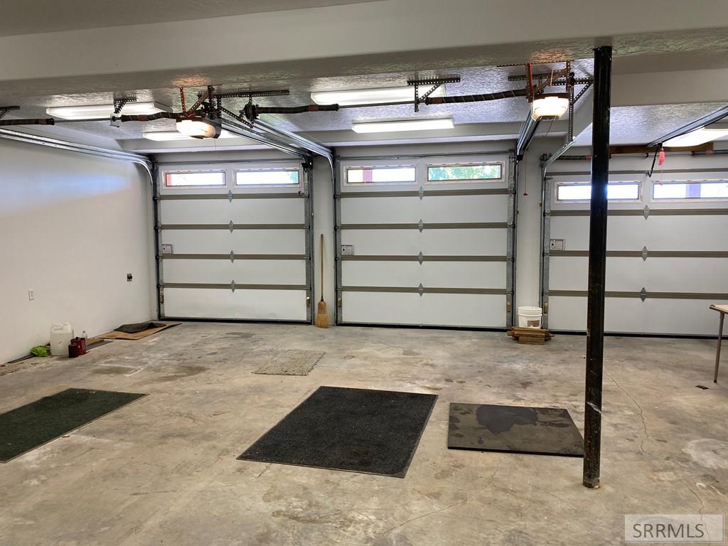 3 car attached garage 