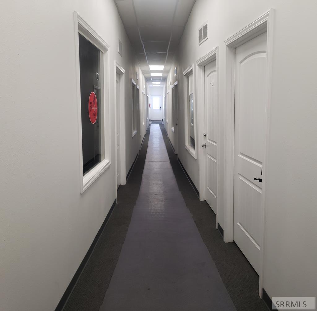 Hallway with office doors