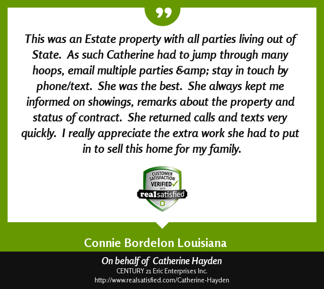 Connie Bordelon Testimonial