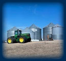 Tractor and Silos