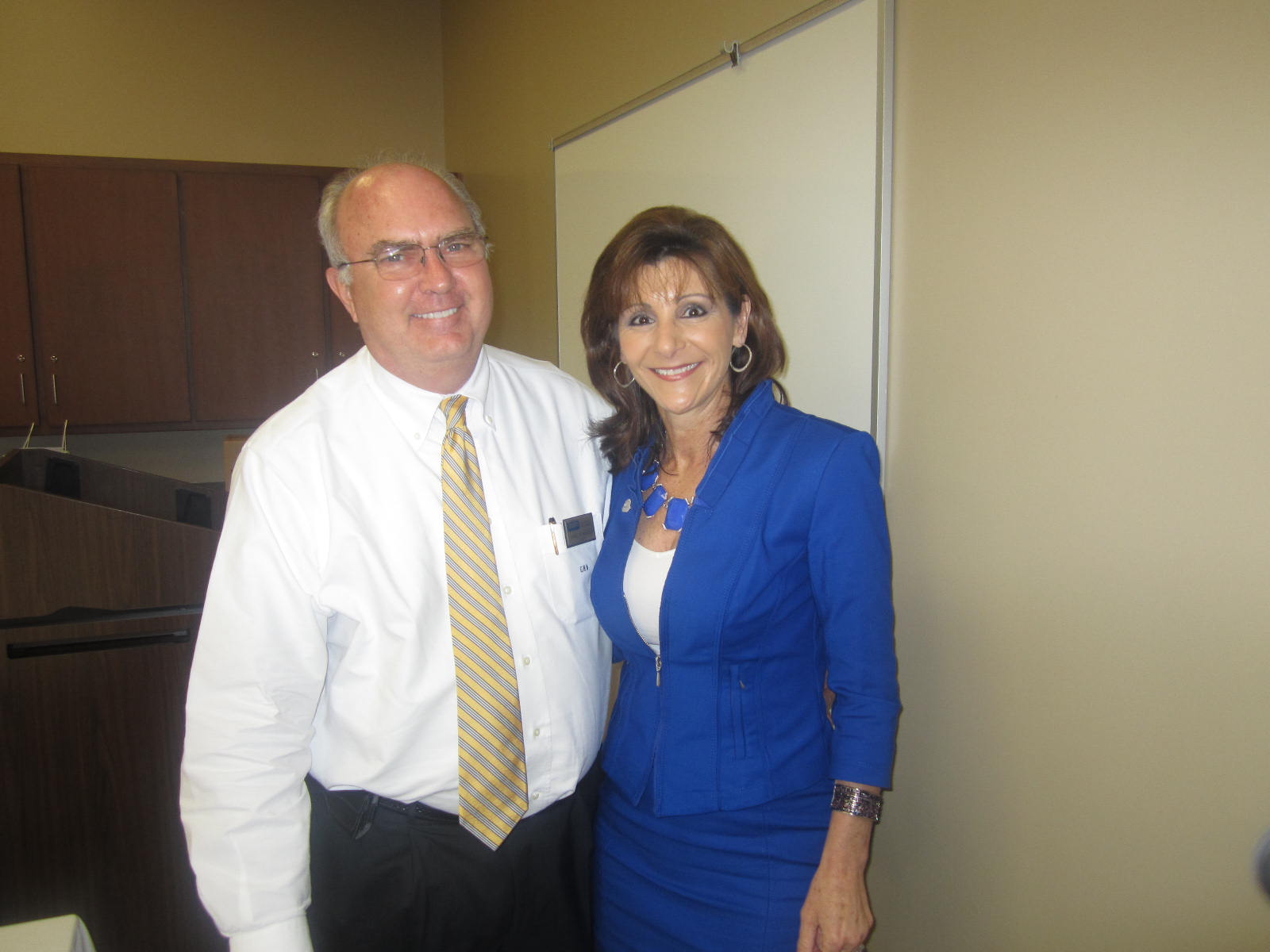 New 2013 GAR President, Robin Lance and George Holtzman, GAR Hall of Fame Inductee