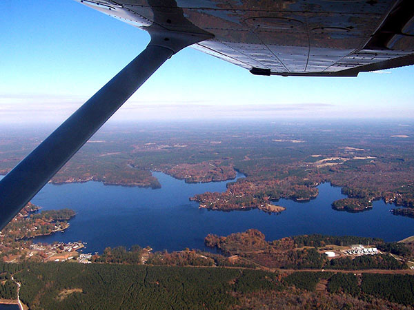 Aerial View of Lake Greenwood
