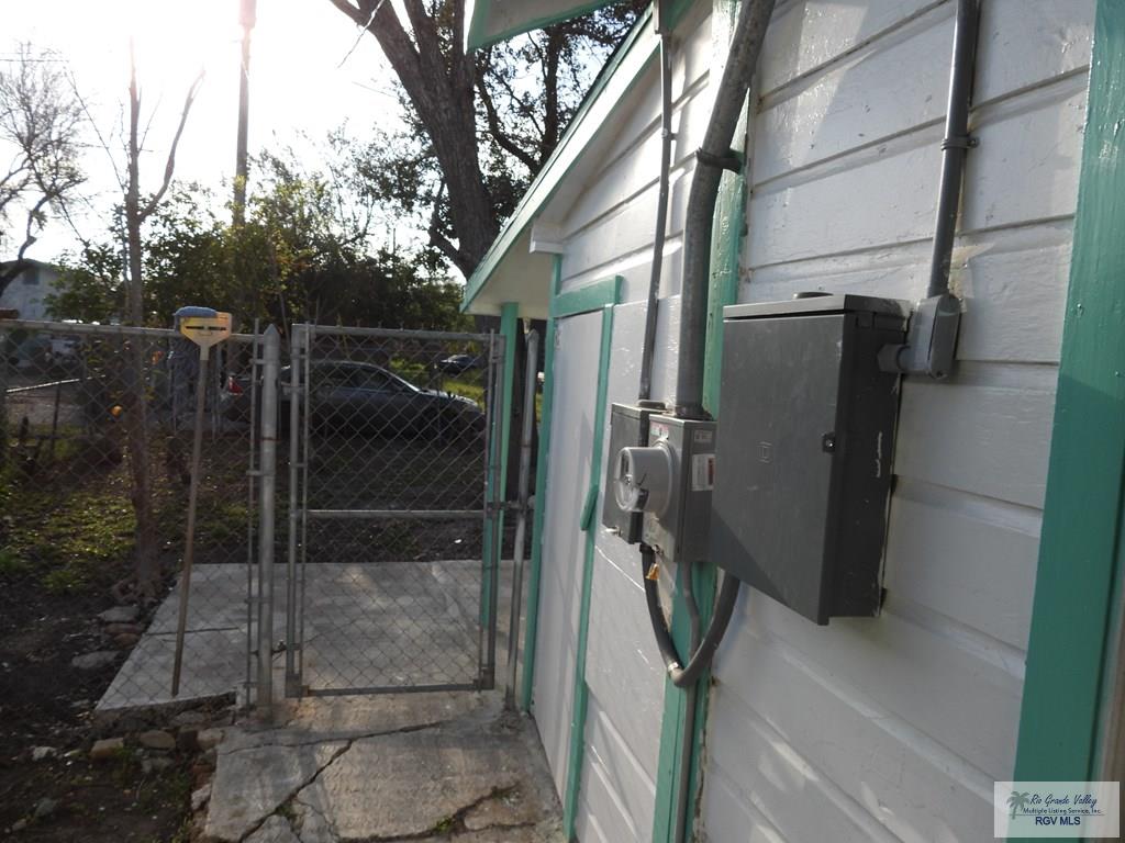 Electric Meter Box near Backyard
