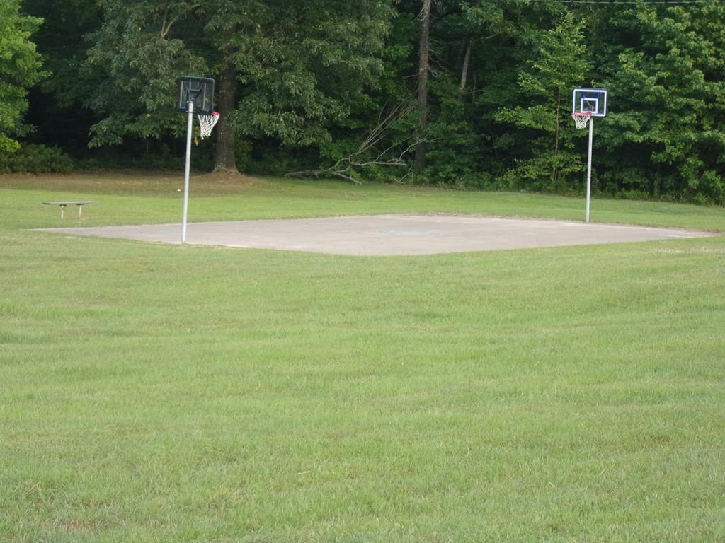 basketball area in park