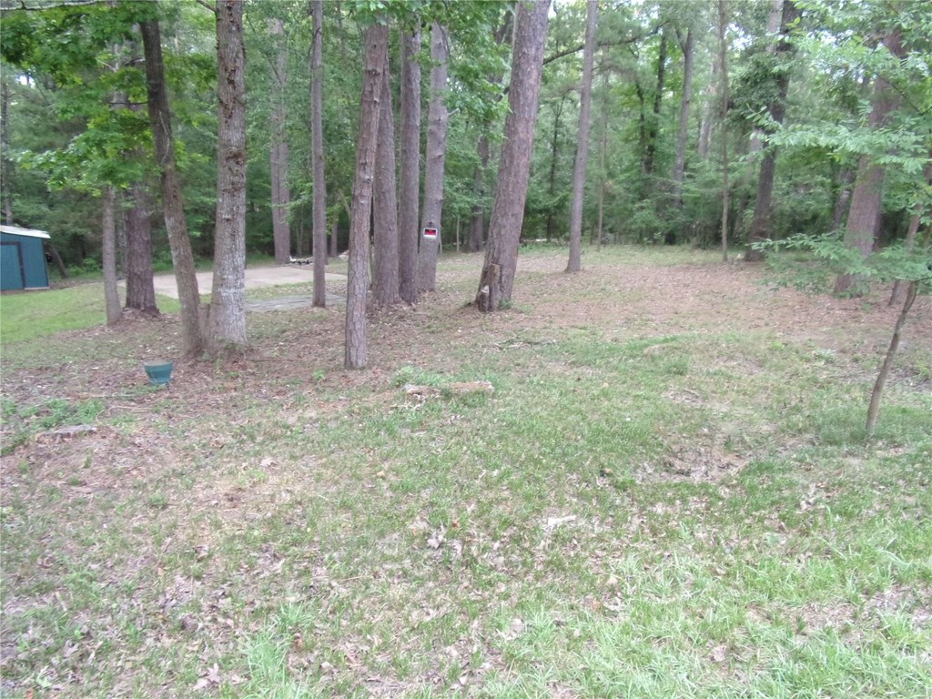 nice cleared lot with circle driveway