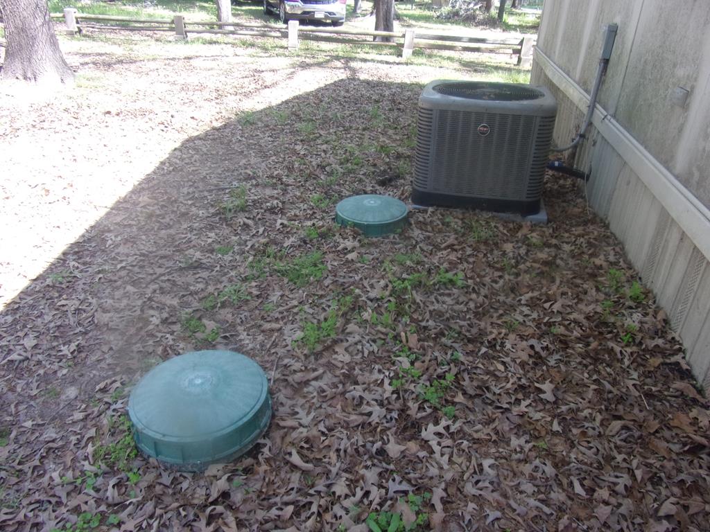 another view of septic system and outside AC unit