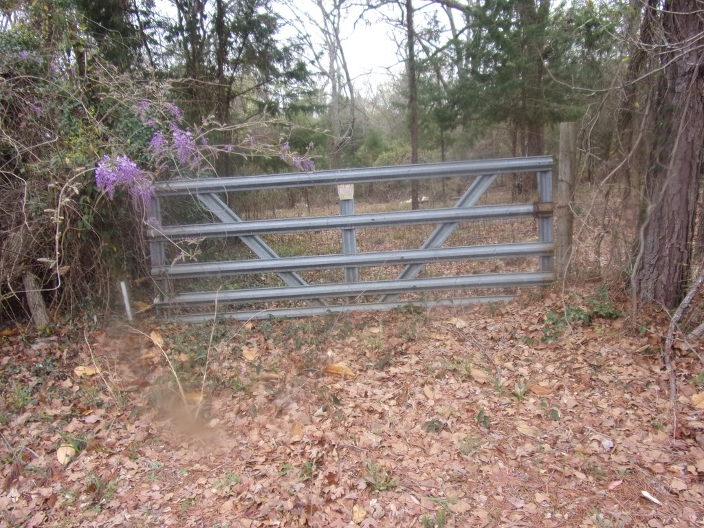 gated entrance to the lots
