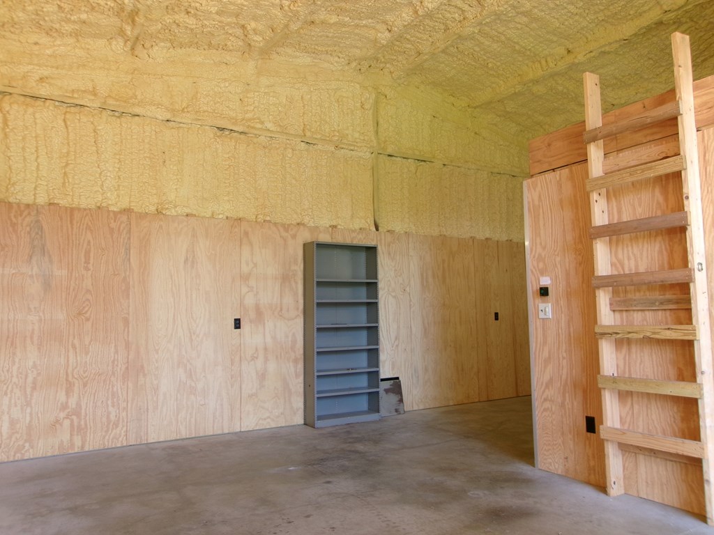 Insulated Shop Storage Above Office