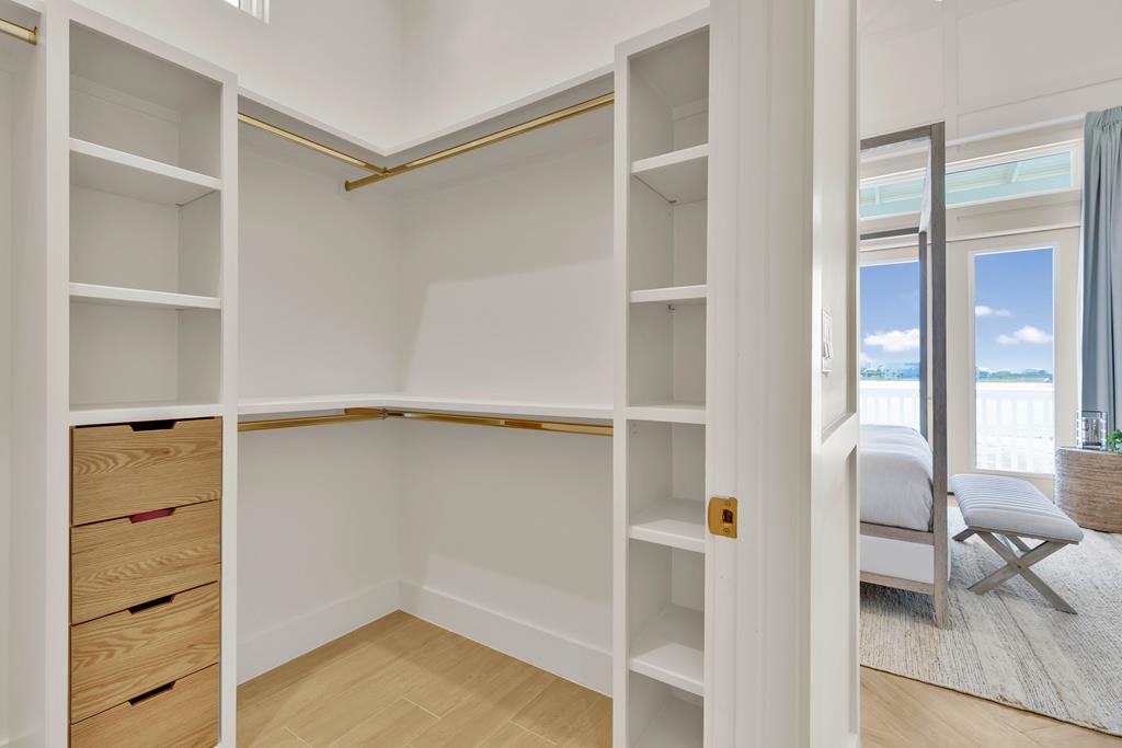 walk-in closets with built-ins