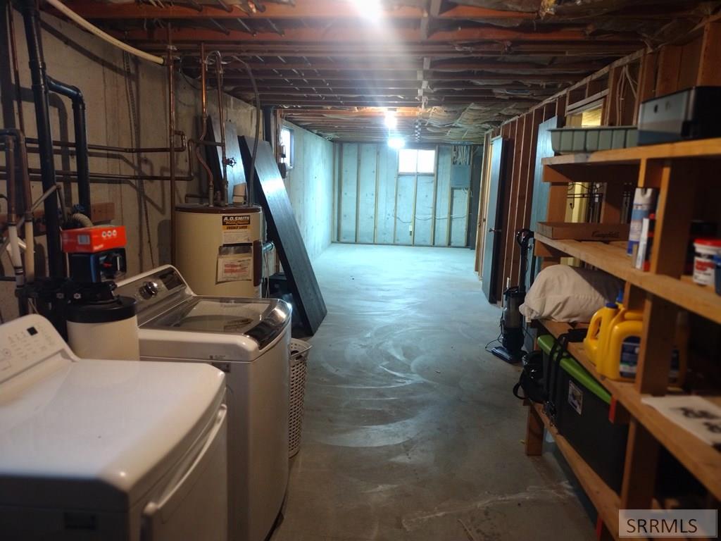 basement laundry /storage
