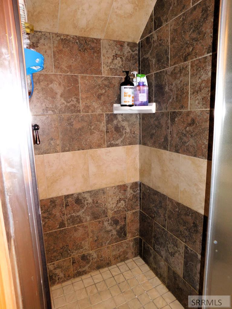 Tiled Shower Upstairs Bathroom