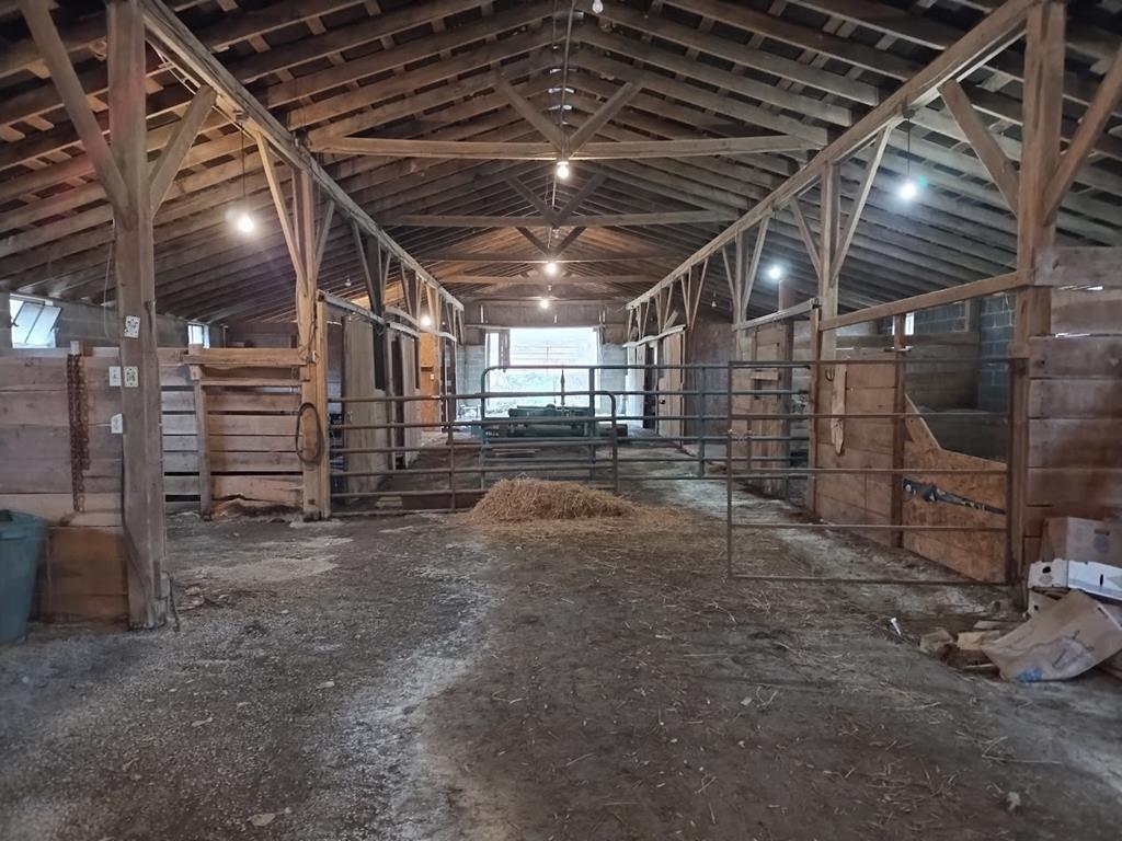 Interior view of Stalls in Barn