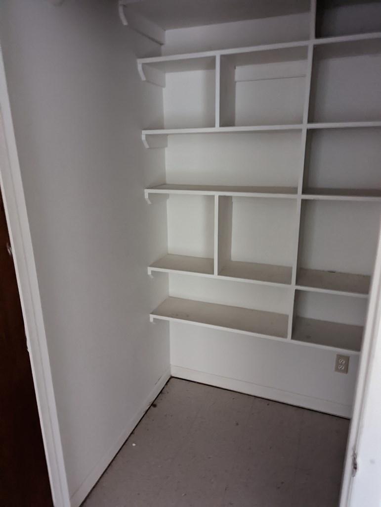 Closet storage throughout the building.