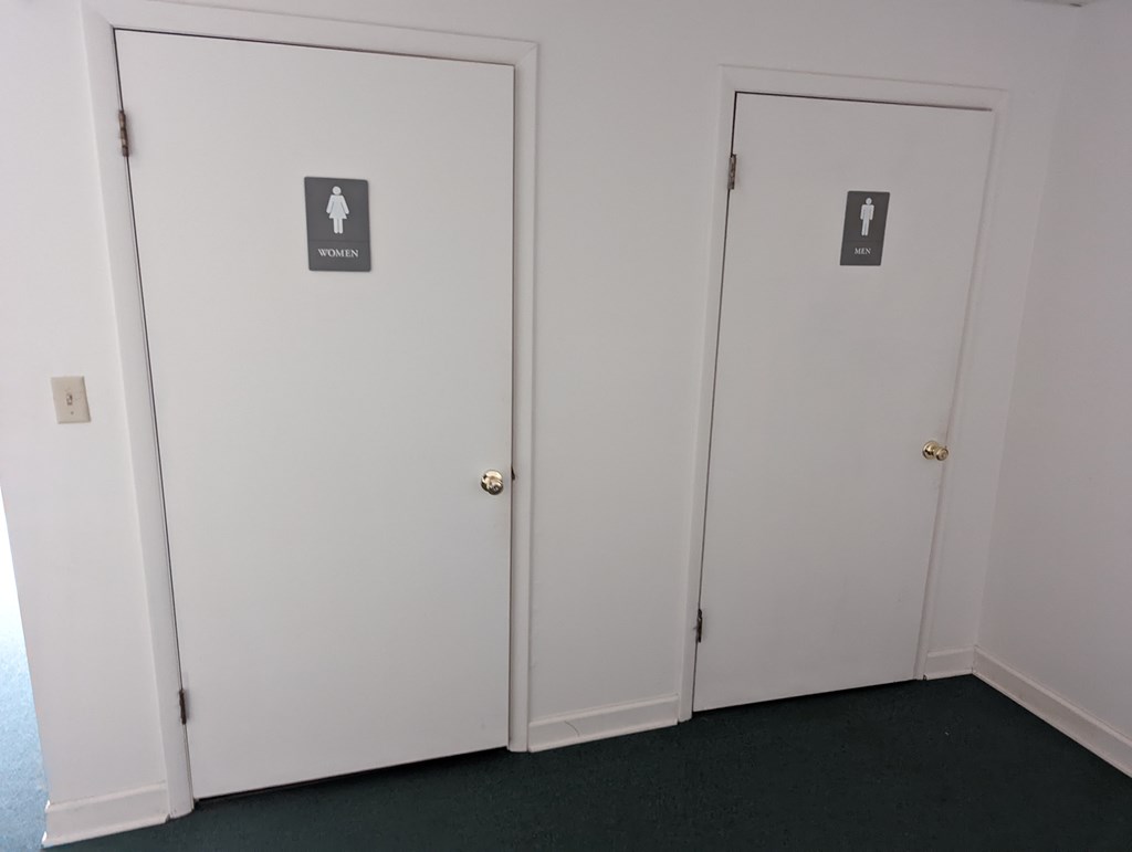 Restrooms are updated and placed strategically on 