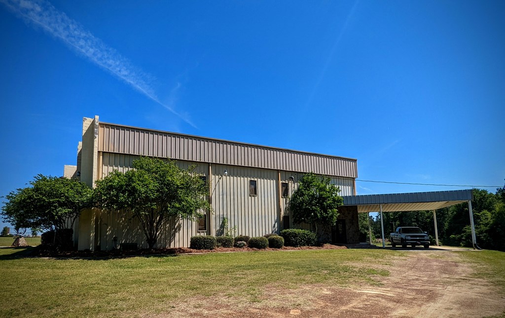 Large commercial building on large tract