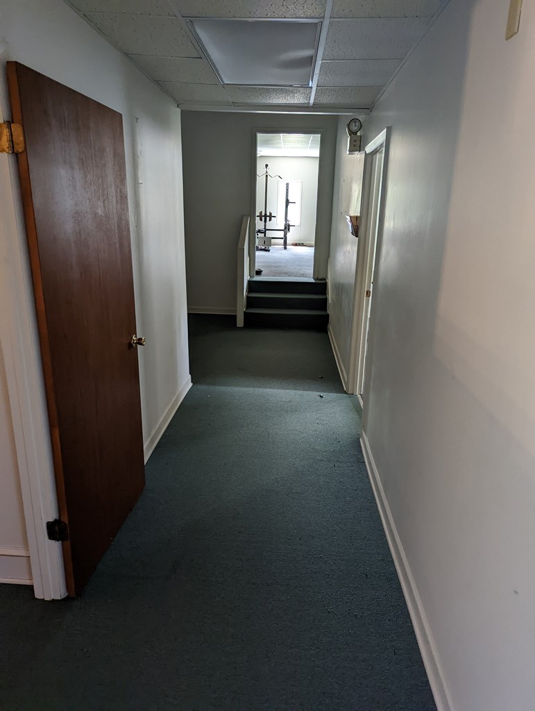 Hallways are designed with plenty of closet space