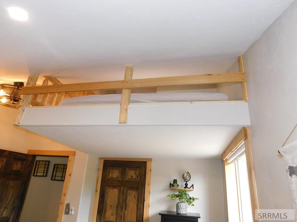 Loft area with queen bed
