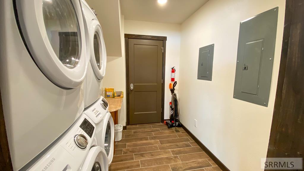 Lower Level-Double Stackable Washer and Dryers