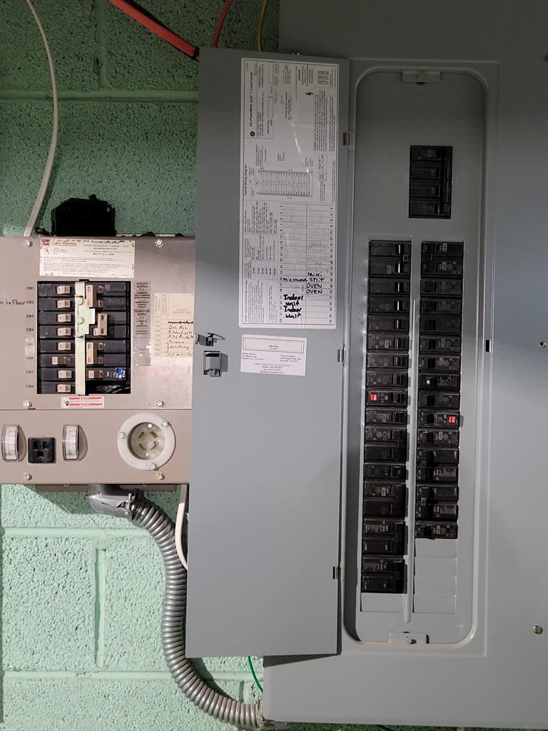 Electrical Panel with Generator Hook-up Option
