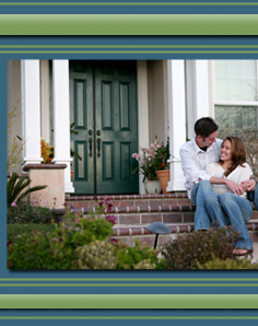 Couple in front of House